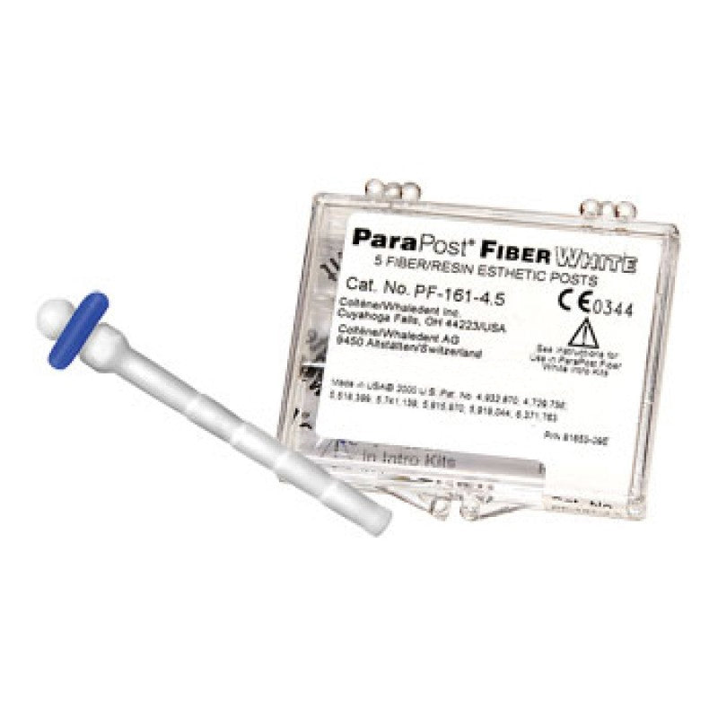 Coltene Whaledent PF161-4.5 ParaPost Fiber White Resin Esthetic Posts .045 Coltene Whaledent PF161-4.5 ParaPost Fiber White Resin Esthetic Posts .045